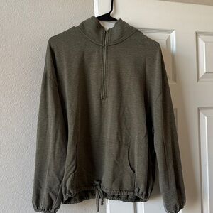 Maurices Olive Green Half-Zip Hoodie